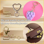 Prdingfy 579PCS Keychain Making Kit, Key Chain Supplies Including Keychain Clip, Key Rings, Lobster Claw Clasps, Jump Rings, Extender Chain,Pliers for Key Chain Making and Jewelry Making(Gold) - color: Gold