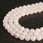 35pcs 10mm Rose Quartz Beads Natural Gemstone Beads Round Loose Beads for Jewelry Making - color: Rose Quartz, size: 10mm