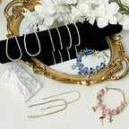 Exway 10 Pcs Snake Charm Bracelet Chain 7.5 Inch Gold Charm Bracelet Kit Snake Chain Bracelets Chain for Christmas DIY Women Jewelry Making Gifts - color: gold style A, size: 7.5in