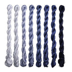 Natural 100% Silk Thread, Handmade Embroidery Thread Silk Floss 8 Colors 110m Each (69) - color: 69