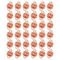 The Beadsmith Copper-Plated Clasps – Brass Jewelry Findings, 6 x 4.5 mm, 36 Set - color: Copper