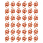 The Beadsmith Copper-Plated Clasps – Brass Jewelry Findings, 6 x 4.5 mm, 36 Set - color: Copper