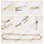 Beebeecraft 10 Sets 18K Gold Plated Toggle Jewelry Clasps Connectors Flower Toggle T Bar Clasps Sets for Necklace Bracelet Earring Making, 14.5x13mm - color: #4