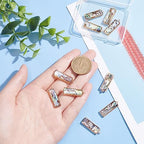 BENECREAT Abalone Shell Charms, Paua Shell Pendant Shell Charms for Jewelry Making - color: Rectangle