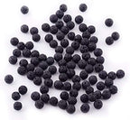 Natural Stone Beads 100pcs 8mm Black Lava Round Genuine Stone Beading Loose Gemstone Hole 1mm DIY Beads for Essential Oil Yoga Bracelet Necklace Earrings Jewelry Making (Black Lava Stone Beads,8mm) - color: Black Lava Stone Beads, size: 8mm