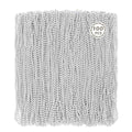 Huskein 100 PCS Mardi Gras Beads Bulk, 33" Round Xmas Beaded Necklaces, Christmas Beads, Parade Accessories Set for Festive Event Carnival Party Supplies Favors - color: Silver