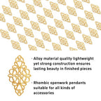 Hollow Filigree Charms - color: Antique Gold