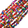 Chip Shells, 260pcs 5-8mm Irregular Beads with Holes, Deep Color Shell & Sapphire Chip Beads for Jewelry Making - color: Deep Multicolor
