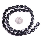 JOE FOREMAN 8x10mm Black Agate Semi Precious Gemstone Oval Loose Beads for Jewelry Making DIY Handmade Craft Supplies 15" - color: 8x10mm/oval black agate