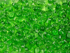 Czech 50-Piece Glass Beads, 6x9mm, Teardrop Transparent Simple Green - color: Simple Green
