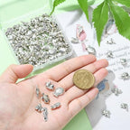 DanLingJewelry 150Pcs Mixed Styles Antique Silver Animal Spacer Beads Tibetan Style Bear Owl Cat Fish Beads for Bracelet Jewelry Craft Making - color: 150pcs - animal - 15 styles