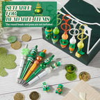Watersay 12 Pcs 3D Silicone Focal Beads Pens Beads Bulk for Keychain DIY Crafts Necklace Bracelet Phone Chain Charms Jewelry Making (St. Patrick's Day) - style: St. Patrick's Day