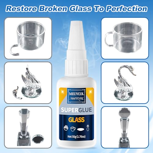 Glass Glue, 100g Ultra Strong Clear, Waterproof & Fast Super Glue, Curing Adhesive for Glass Repair, Mirror, Crystal, Jewelry, Crafts,Plastic Models - size: 100g, style: Glass Glue