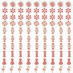 SANNIX 90 Pcs Christmas Charms for Jewelry Making, Xmas Candy Charms Red White Candy Cane Holiday Charm Pendants for Bracelets Necklaces Earrings Making and Crafting - color: Red White