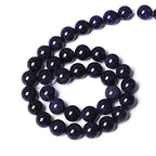 60PCS 6mm Starry Blue Sandstone Gemstone Beads Beads Natural Stone Round Loose Beads for Jewelry Making DIY Bracelet Necklace 15" Inch - color: Blue Sandstone, size: 6mm