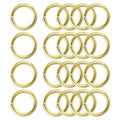 uxcell 20Pcs Open Jump Rings, 18mm/0.71" OD Brass Jump Ring Connectors 2.5mm Thick O Rings for Necklaces Bracelet Jewelry Making Keychain DIY Craft, Gold Tone - size: 18mmx2.5mm