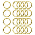 uxcell 20Pcs Open Jump Rings, 18mm/0.71" OD Brass Jump Ring Connectors 2.5mm Thick O Rings for Necklaces Bracelet Jewelry Making Keychain DIY Craft, Gold Tone - size: 18mmx2.5mm