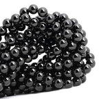 100pcs Natural Stone Beads 8mm Black Onyx Round Genuine Real Stone Beading Loose Gemstone Hole Size 1mm DIY Charm Smooth Beads for Bracelets Necklaces Earrings Jewelry Making Crafts - color: Black Onyx