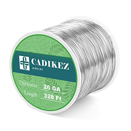 328 Feet 28 Gauge Craft Wire - Silver Plated Thin Brass Wire, Soft Metal, Bulk for Jewelry Making - color: Silver, size: 0.3mm