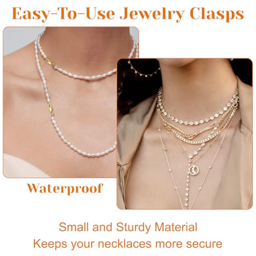 10 Pcs 18k Gold Plated Lobster Claw Clasps, with Closed Jump Rings, Jewelry Findings, Suitable for Necklace Clasps, Bracelet Closures, DIY Ideal for Beginners and Jewelry Making Enthusiasts (Golden)