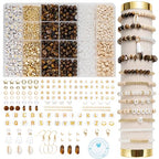 Xylise Jewelry Making Supplies Kit Natural Stone Beads for Irregular Natural Stone with for DIY Craft Bracelet Necklace Earrings for Adults (Tiger's Eye) - color: Tiger's Eye