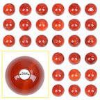 6mm Natural Crystal Beads Stone Gemstone Round Energy Healing Strand Loose Beads for Jewelry Making Bracelets Anklets Big Hole(2.0mm) 60pcs(Carnelian, 6MM) - color: Carnelian, size: 6mm