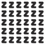 FASHEWELRY 30Pcs Acrylic Letter Z Beads with Large Hole Big Plastic Letter Blocks European Beads 3D Letters Chunky Vowel Initial Alphabet Bead for Key Chains Necklace DIY Arts Craft Projects - color: Black, size: Z