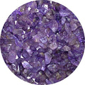 Amethyst Pre Drilled Natural Crystals Crushed Chips Beads for Jewelry Making, DIY Handmade Healing Crystals (25 Inch Strand) - color: Amethyst