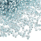 uxcell 1400Pcs Glass Bugle Beads, 1.5x1.5mm Tube Mini Loose Glass Seed Spacer Bead for DIY Earrings Necklaces Bracelets Jewelry Making (Silver-Lake Blue) - color: Silver-Lake Blue, size: 1.5x1.5mm