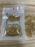 DanLingJewelry 200 pcs 304 Stainless Steel 18 Gauge Open Jump Rings 8mm for Jewelry Making Connectors Jewelry Finding Golden Color - color: 200 pcs - ф8mm δ 1.2mm - Golden