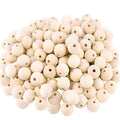 300Pcs 12mm Wood Beads Round Wooden Spacer Beads Unfinished Natural Wood Loose Beads - size: 12