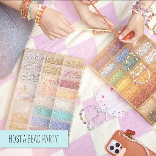 STMT D.I.Y. Glitz Bead Case, Includes Over 500 Jewelry Making Supplies, Including Cute Beads for Jewelry Making, Bracelet Charms, Storage Case, Friendship Bracelet Kit, Teen Girl Gifts - style: Glitz