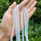 90pcs Adabele Lab Created White Opal Gemstone 4mm (0.16 Inch) Small Round Beads Gem Stone Spacer for DIY Craft Jewelry Making GS13-4 - color: White Opal (Lab Created), size: 4mm (90pcs/1 Strand)