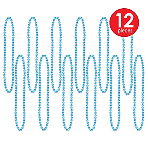 Party Beads - Small Round - size: 12-Pack, style: Turquoise (12-Pack)