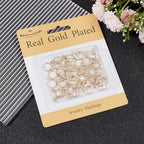 Beebeecraft 1 Box 50Pcs Round Earring Hooks 18K Gold Plated French Earring Hooks Huggies Leverback Findings 15x11.5mm for Jewelry Making - color: 15x11.5mm Round Earring Hooks