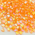 450Pcs Acrylic Beads AB Crystal Star Beads Heart Beads for Jewelry Making DIY Bead Bracelet Necklace Earrings(Orange Yellow) - color: Orange Yellow