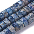 Craftdady 234pcs Heishi Coin Natural African Pyrite Gemstone Beads Flat Round Disc Energy Healing Crystal Stone Loose Beads 6mm for Jewelry Bracelet Necklace Earring, Blue - color: African Pyrite, Blue, size: 6mm