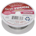 Soft Flex 49 Strand Stringing Wire - Flexible Braided - Medium 0.19 Diameter - Jewelry Making Bead Wire - Satin Silver - style: 30 Feet