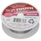 Soft Flex 49 Strand Stringing Wire - Flexible Braided - Medium 0.19 Diameter - Jewelry Making Bead Wire - Satin Silver - style: 30 Feet