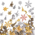 stino 100 G Mixed Style Metal Charms for Jewelry Making, Bulk Silver & Gold Plated, for Bracelet, Necklace, Earrings DIY Crafts - style: Christmas