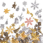 stino 100 G Mixed Style Metal Charms for Jewelry Making, Bulk Silver & Gold Plated, for Bracelet, Necklace, Earrings DIY Crafts - style: Christmas