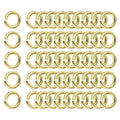 uxcell 50Pcs Open Jump Rings, 10mm/0.39" OD Brass Jump Ring Connectors 2mm Thick O Rings for Necklaces Bracelet Jewelry Making Keychain DIY Craft, Gold Tone - size: 10mmx2mm
