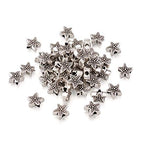 Fashewelry 50Pcs Antique Silver Starfish Beads Ocean Animal Spacer Tibetan Metal Sea Life Charm Beads 10x11mm for Jewelry Making Supplies Crafts DIY - color: Antique Silver Starfish-1