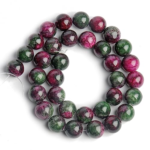 Yochus 60pcs 6mm Mixed Persian Jade Energy Healing Round Bulk Gemstone Beads for Jewelry Making Bracelet Necklace Earring DIY - color: mixed, size: 6mm