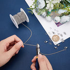 PH PandaHall 33 Feet 304 Stainless Steel Curb Cable Chain 2mm Link Necklace Chain with 20pcs Lobster Claw Clasps and 30pcs 6mm Open Jump Rings for Bracelets Necklaces Jewelry DIY Crafts Making