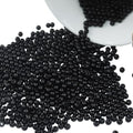 2500 Pcs 4mm Black Acrylic Round Beads, Pearl-Luster Loose Beads for Adult Jewelry Making, Bracelet and Necklace Crafting Supplies - color: Black