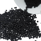 2500 Pcs 4mm Black Acrylic Round Beads, Pearl-Luster Loose Beads for Adult Jewelry Making, Bracelet and Necklace Crafting Supplies - color: Black