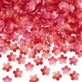 PAGOW 160 Pcs Glass Flower Beads, Flower Beads for Jewelry Making, Cherry Blossom Bead, Flowers Bead for Crafts, Bracelet Earring Necklace - color: Red Cherry-160pcs