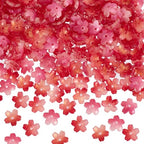 PAGOW 160 Pcs Glass Flower Beads, Flower Beads for Jewelry Making, Cherry Blossom Bead, Flowers Bead for Crafts, Bracelet Earring Necklace - color: Red Cherry-160pcs