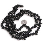 HAAMIIQII 5-8mm Natural Black Agate Chips Beads Irregular Chip Stone Loose Gemstone Beads for Jewelry Making Strand 30 Inch - color: Black Agate